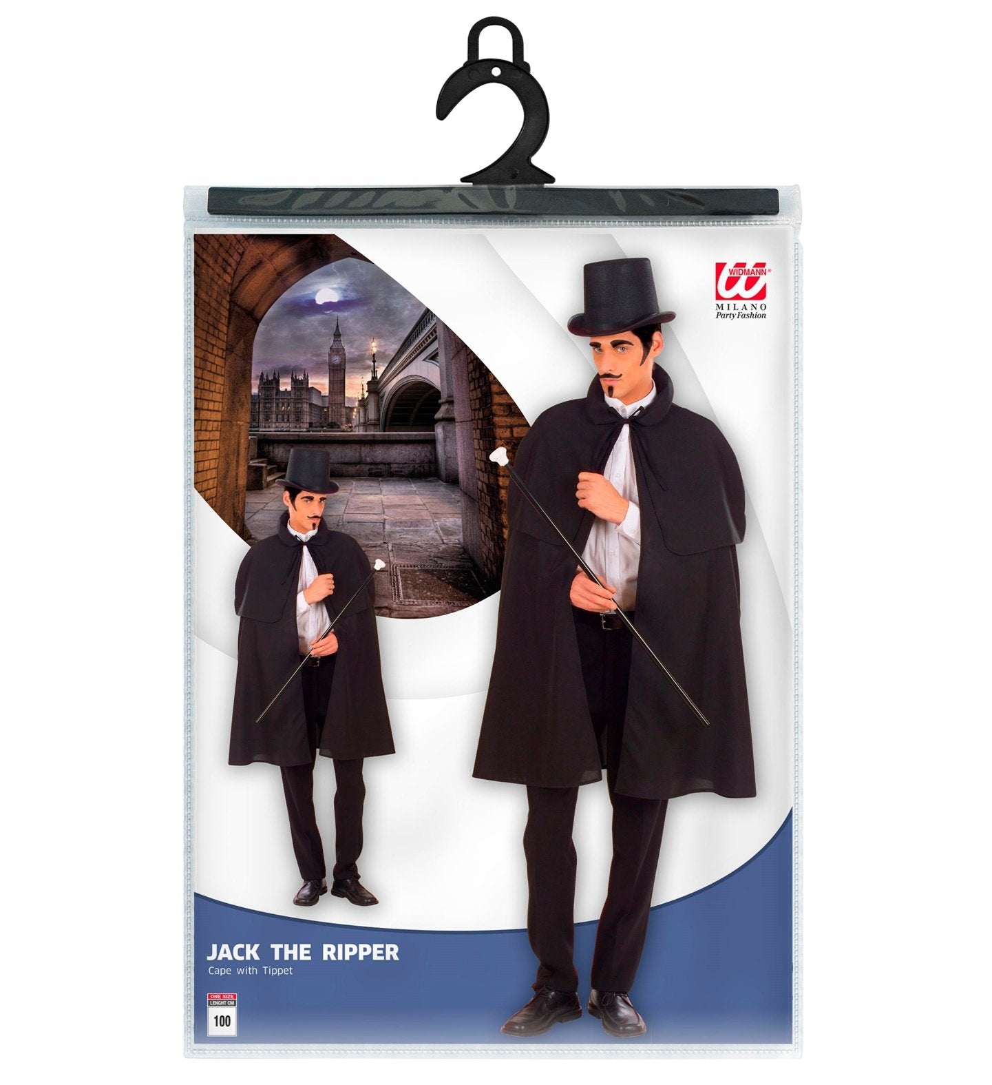 Costume Adult Jack The Ripper English Gentleman Cape with Shoulder Tippet