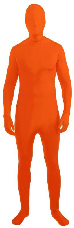 Costume Adult Invisible Skin Orange Spandex Bodysuit