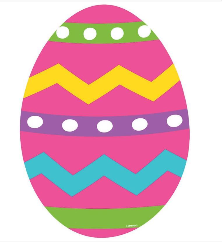 Easter Egg Cutout 2 Sided Design Paper 38cm