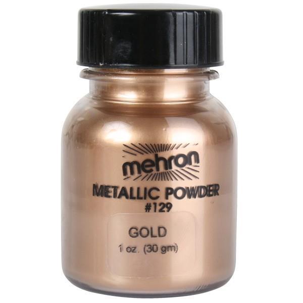 Face & Body Paint Metallic Powder Gold 28g Mehron