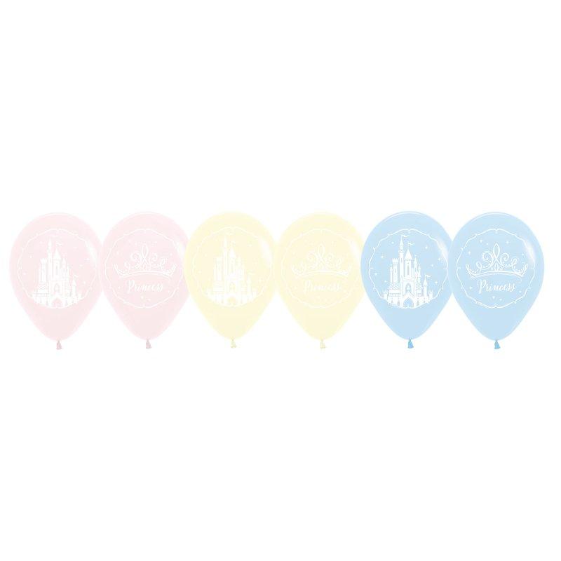 Disney Princess Balloons Latex 30cm Pk/6 Once Upon A Time