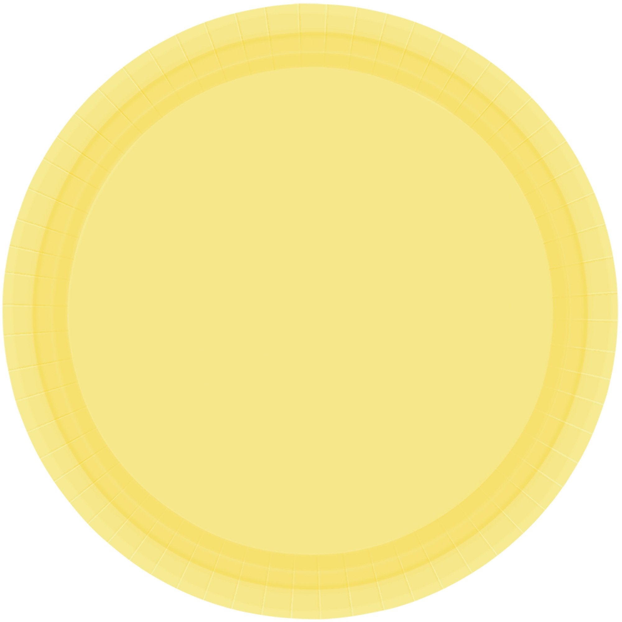 Paper Plates 23cm Yellow Sunshine Round 20 Pack