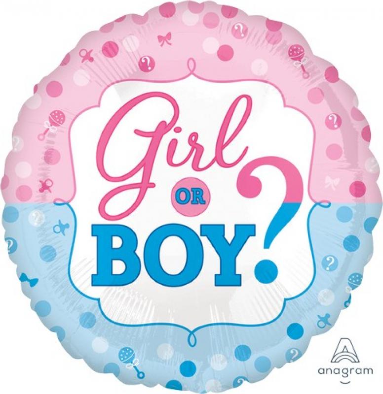 Balloon Foil 45cm Gender Reveal?