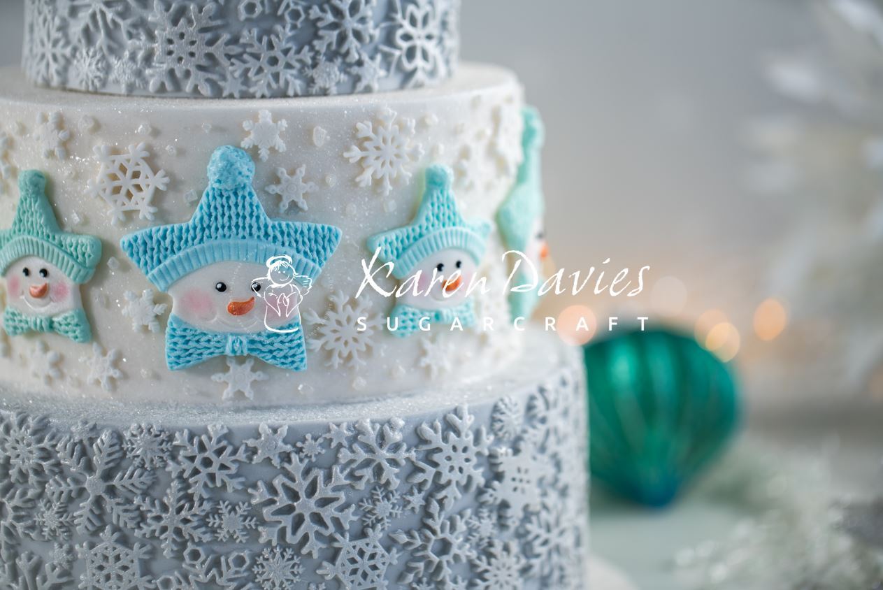 Mould Christmas Star Snowman Karen Davies- Last Chance