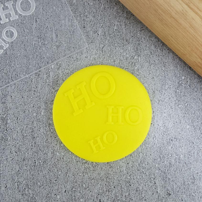 Ho Ho Ho Cookie/Biscuit Cutter Debosser