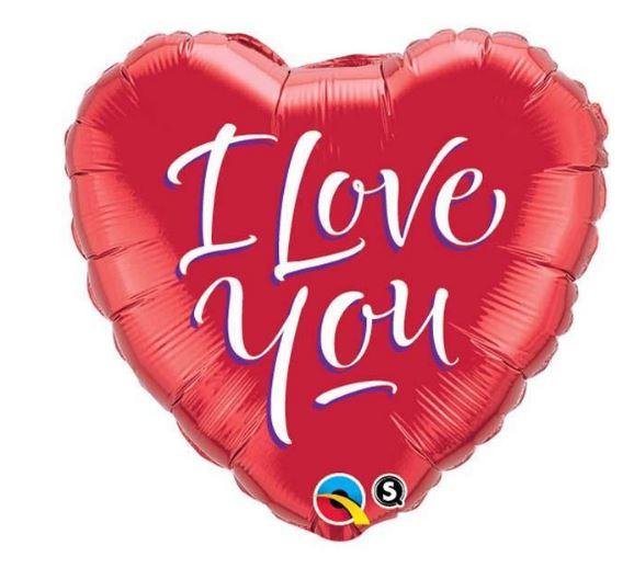 Balloon Foil 45cm I Love You Modern