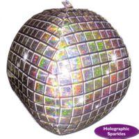 Balloon Foil Large Shape Disco Mirror Ball 1970s Holographic 38cm x 38cm