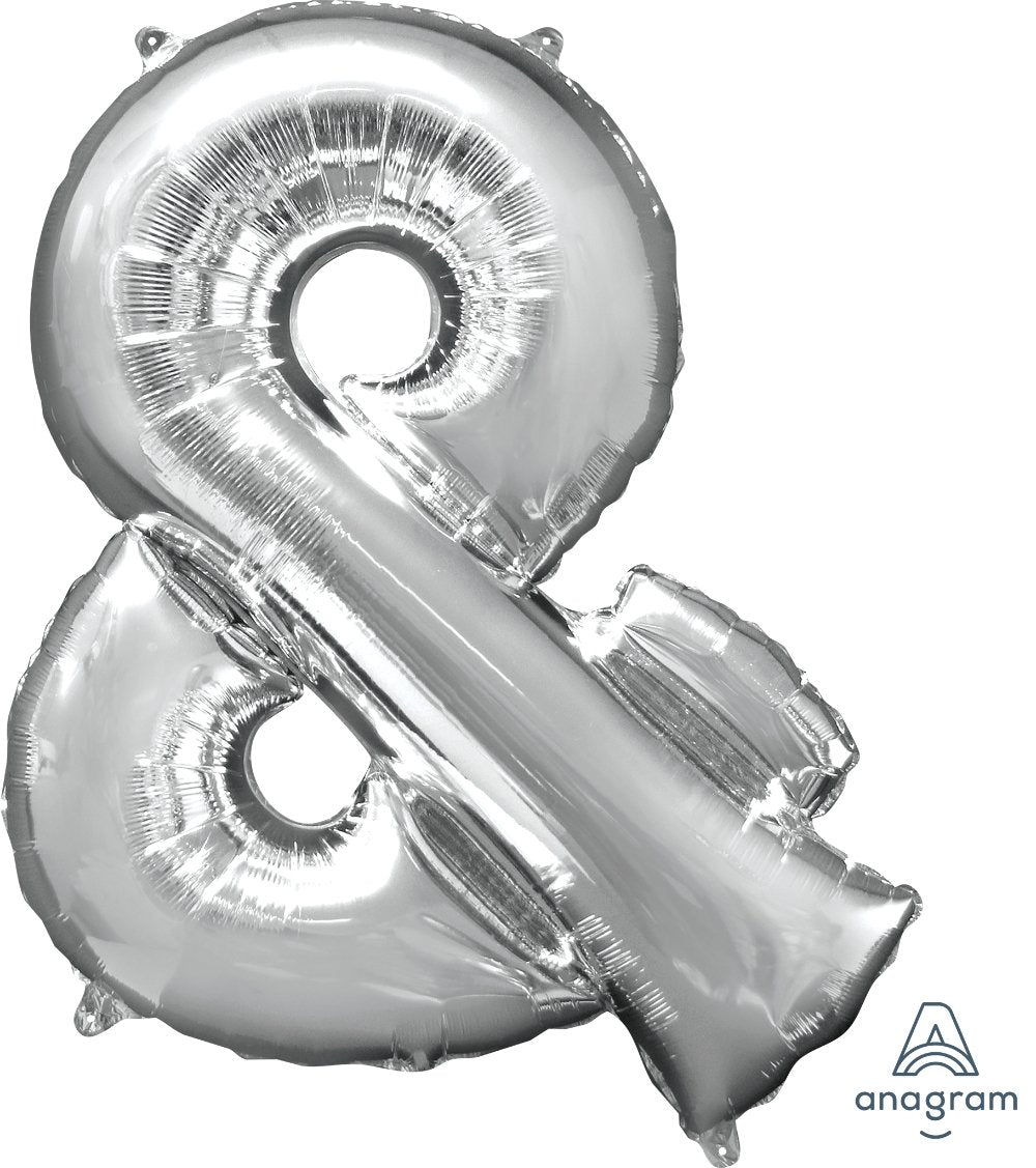 Balloon Foil Letter & Silver 40cm