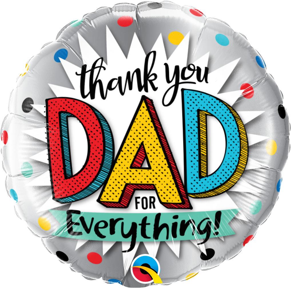 Balloon Foil 45cm Thank You Dad For Everything