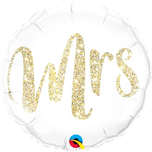 Balloon Foil 45cm Mrs Glitter