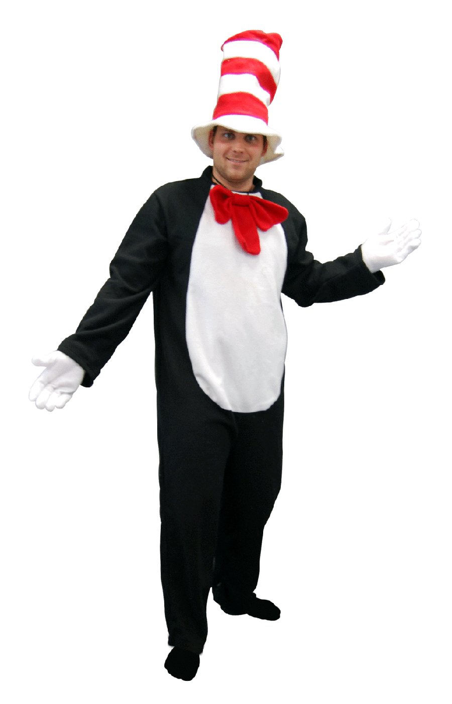 Costume Adult Naughty Cat Onsie Includes Hat, Gloves, Bowtie and Onsie