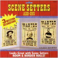 Scene Setters Wanted Poster Pk/3 - Discontinued Line Last Chance To Buy