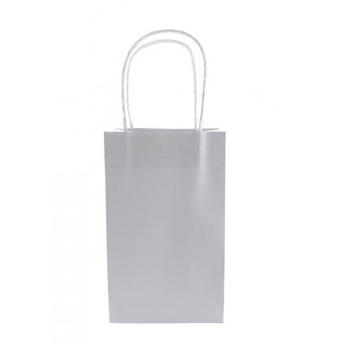 Party Loot Bag Paper White Pk/5