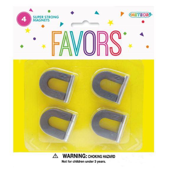 Value Favours Super Strong Magnets Pk/4