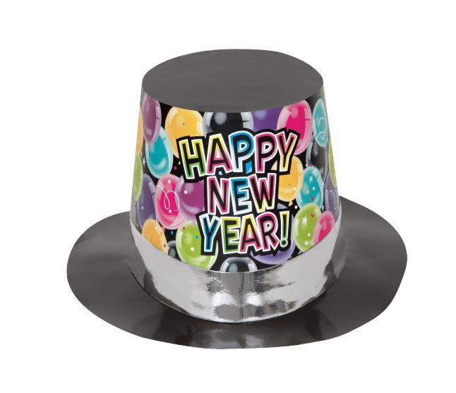 Top Hat Happy New Years Balloon Design