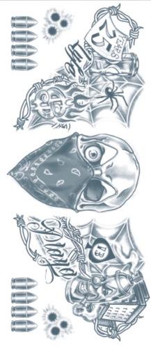 Temporary Neck Tattoo Fx Vandal Punk Tinsley