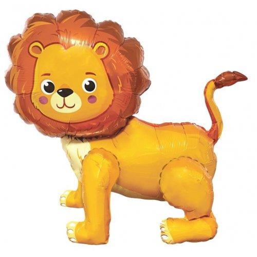 Balloon Foil Standing Airz Lion 54cm X 53cm X 30cm Air Fill Only