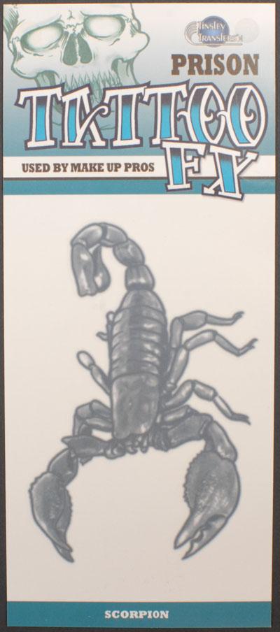Temporary Tattoo Prison Scorpion