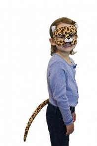 Animal Costume Mask Set Deluxe Leopard Spots