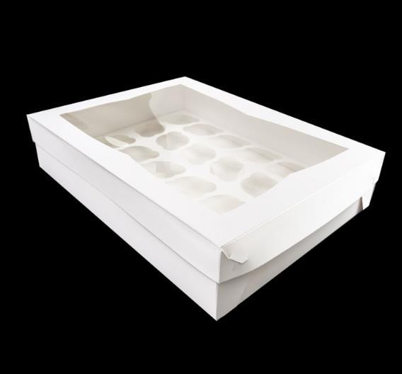 Cupcake Box For 24 With Pvc Lid - Each