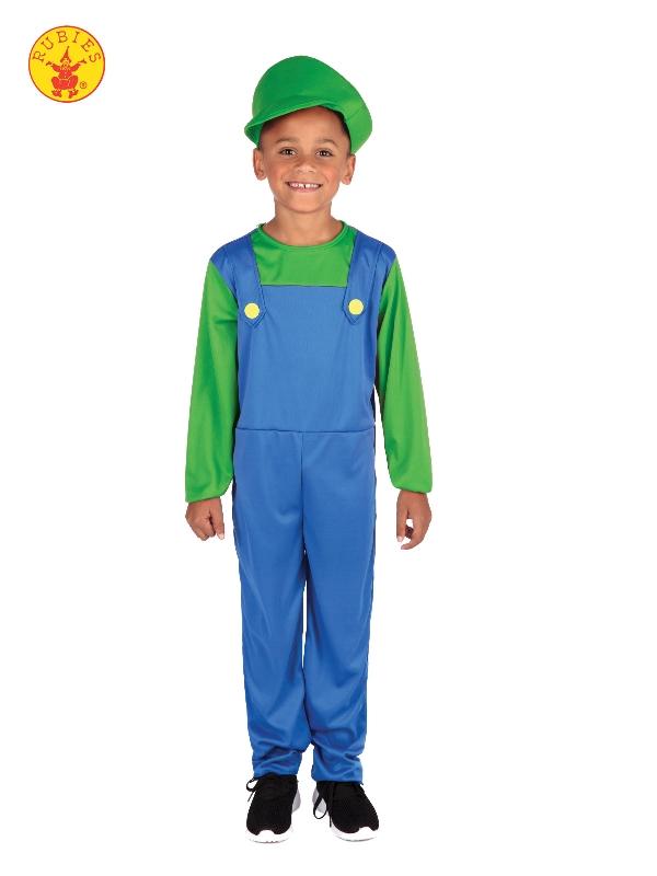 Costume Child Plumbers Helper Green Medium 6-8 Years