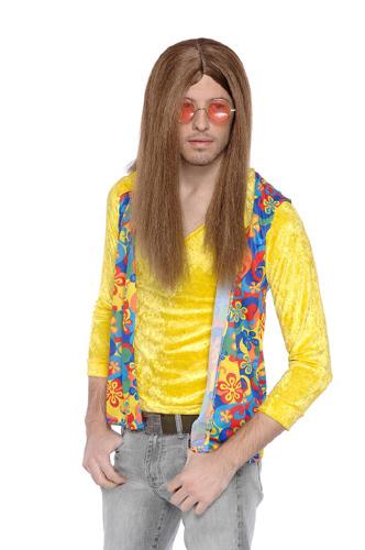 Wig Hippie Guy Brown