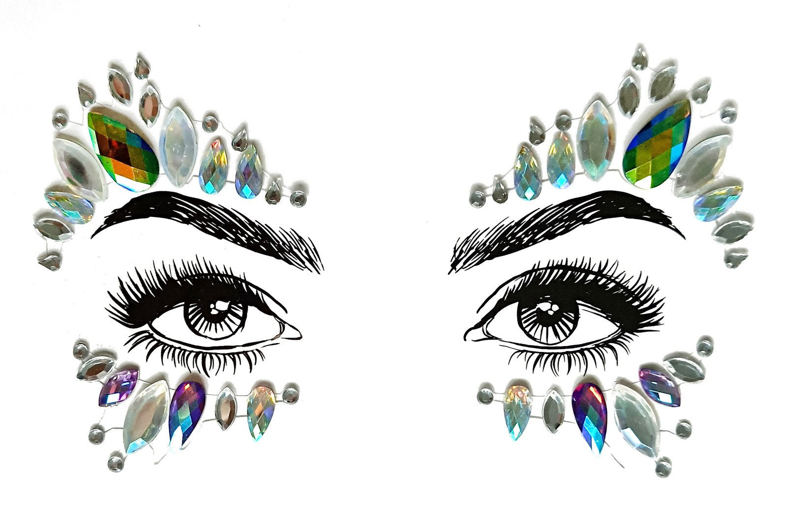 Face Jewels Unicorn Adhesive