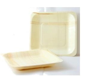 Eco Plate Wood 14x14x2.5cm Pk/10