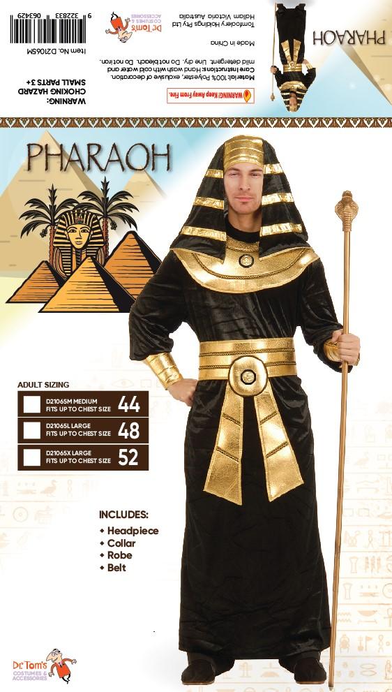 Costume Adult Pharaoh Egyptian Large