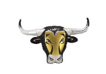 Balloon Foil Shape Longhorn Cow Western 56cm