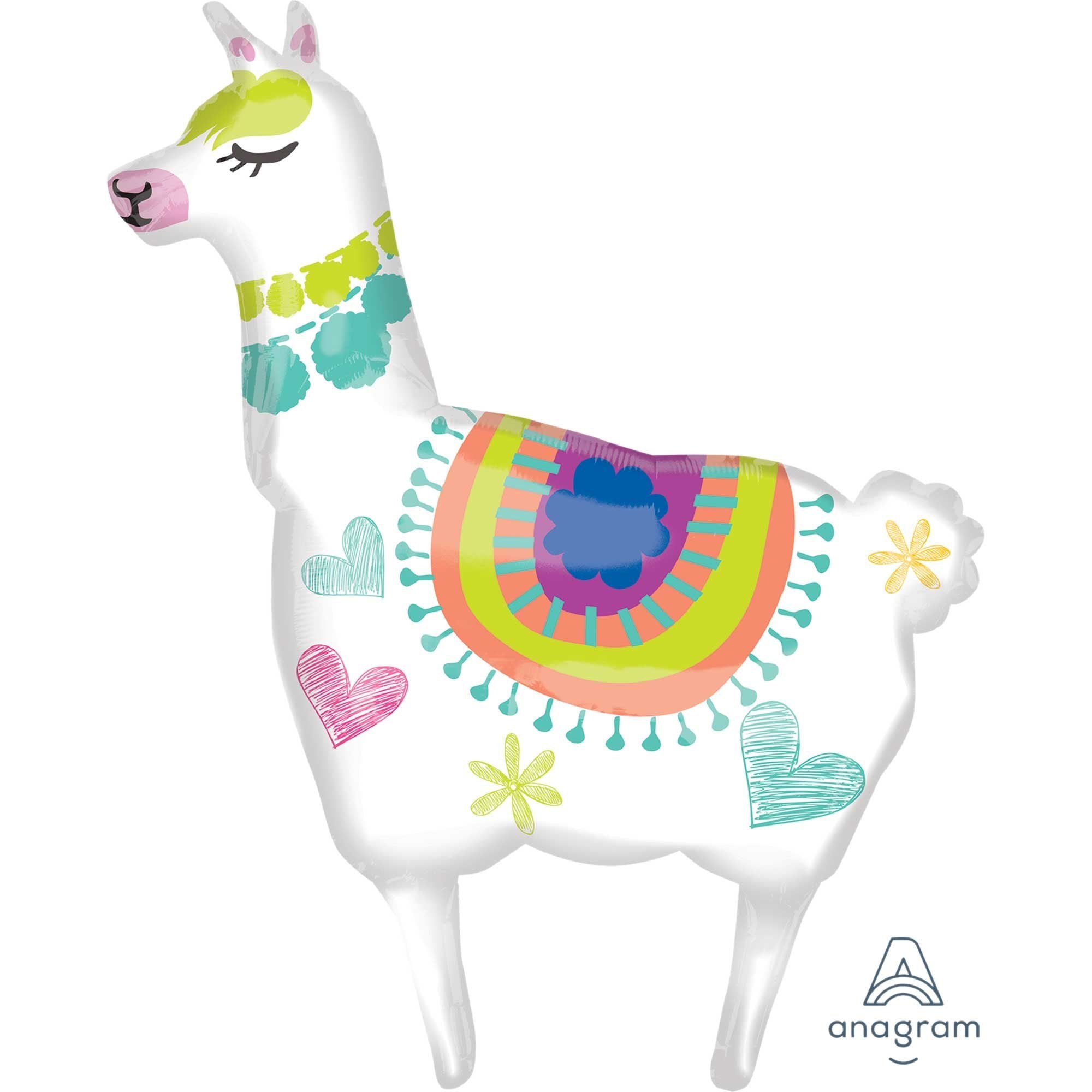 Balloon Foil Shape Llama 104cm X 71cm
