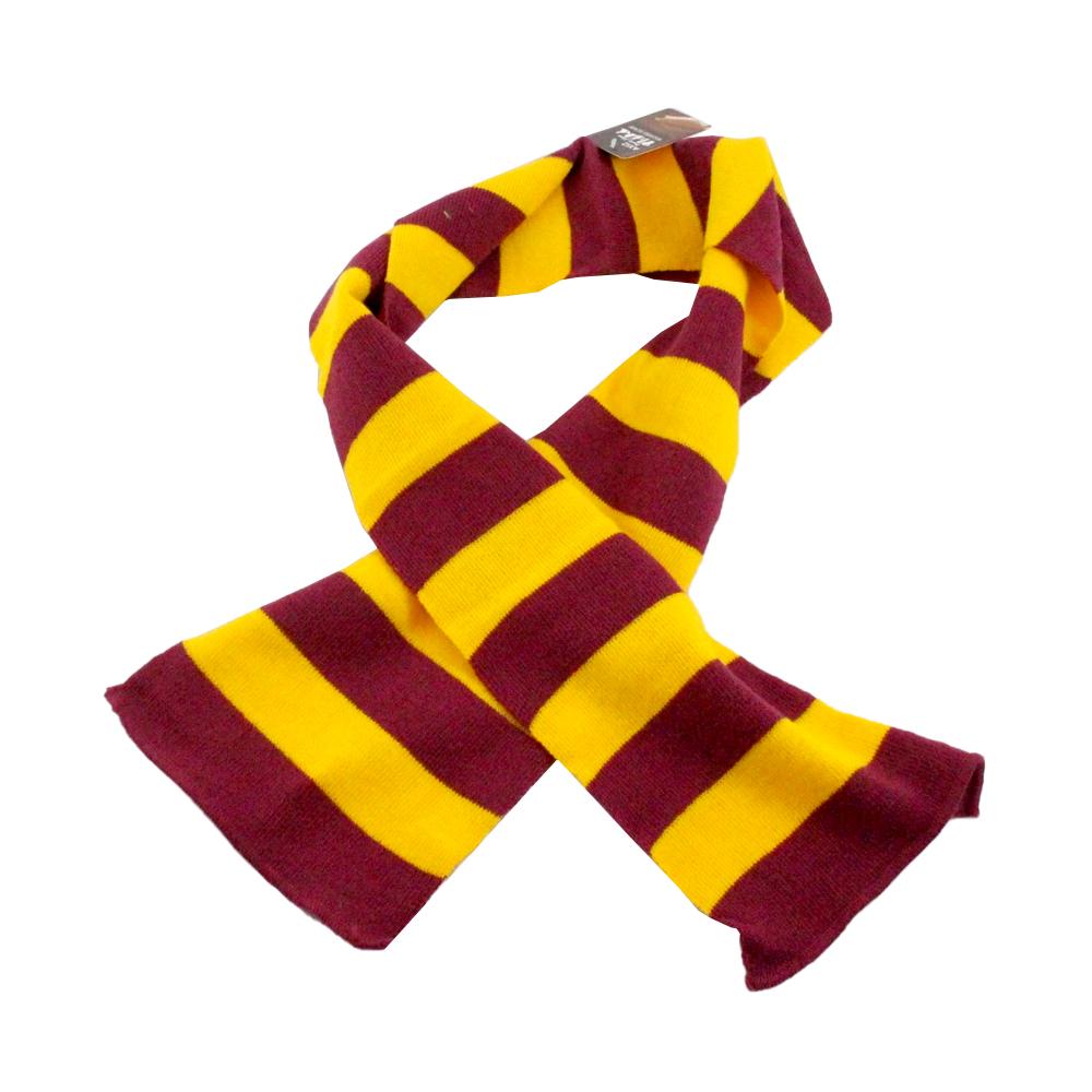 Scarf Wizard School Yellow/Brown Stripe