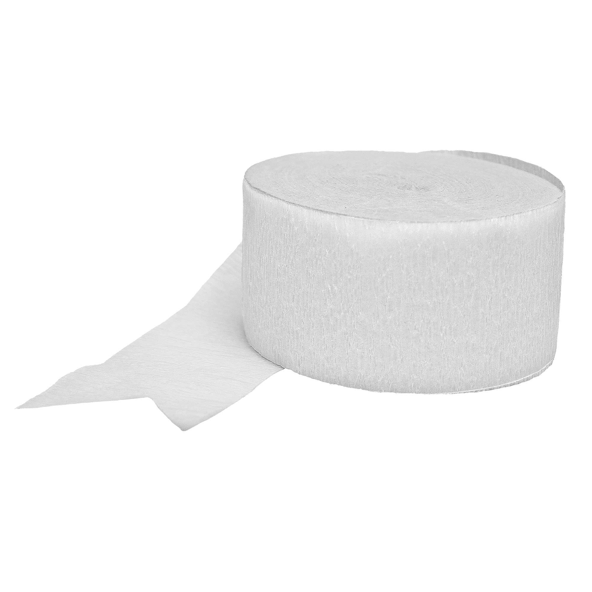 Crepe Streamer White 45mm X 24m