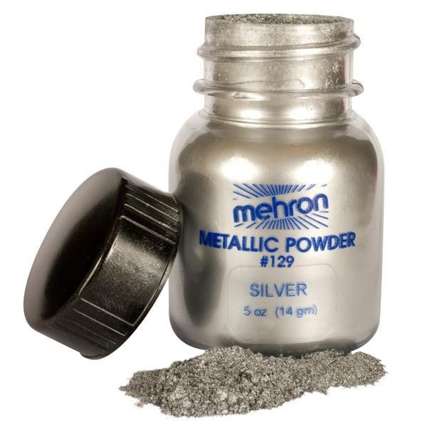 Face & Body Paint Metallic Powder Silver 14g Mehron