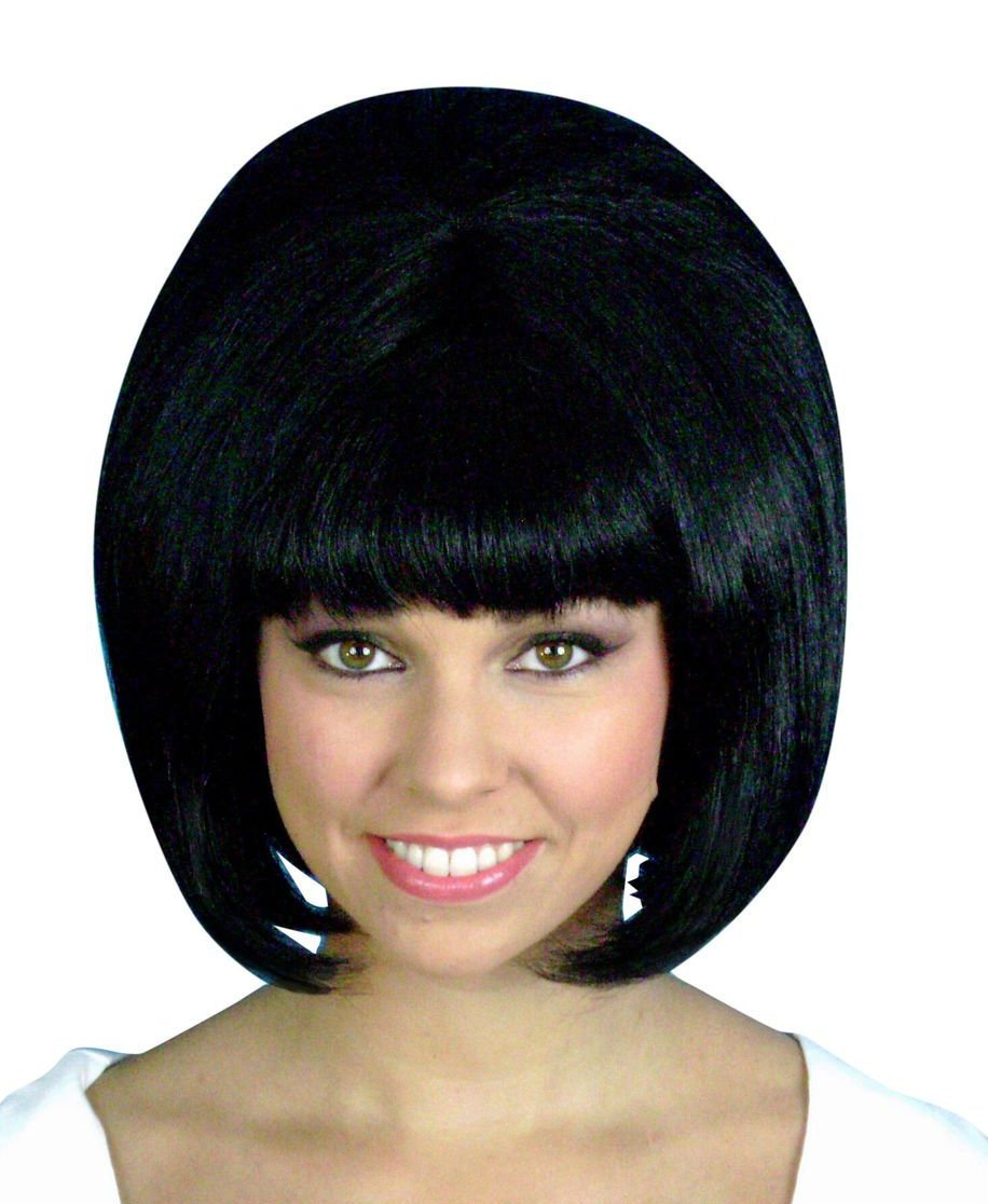 Wig Beehive 1960s Classic Black