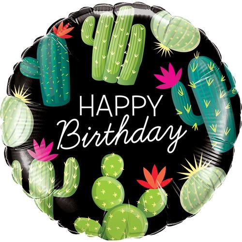 Balloon Foil 45cm Birthday Cactus