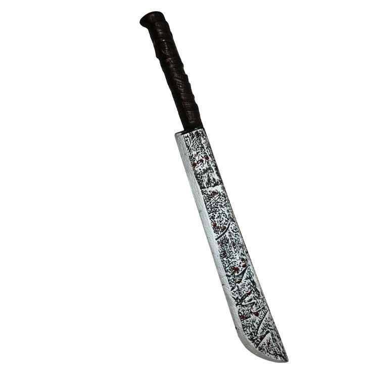 Machete Knife Aged 75cm With Blood Droplets