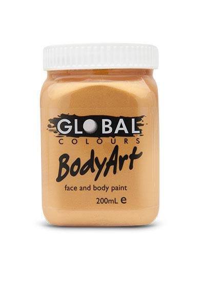 Face Paint Gold Metallic 200ml Pot