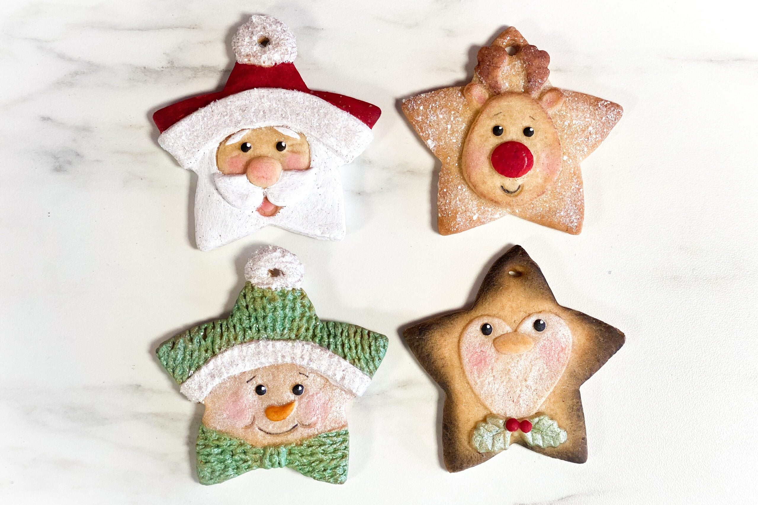 Mould Christmas Star Snowman Karen Davies- Last Chance