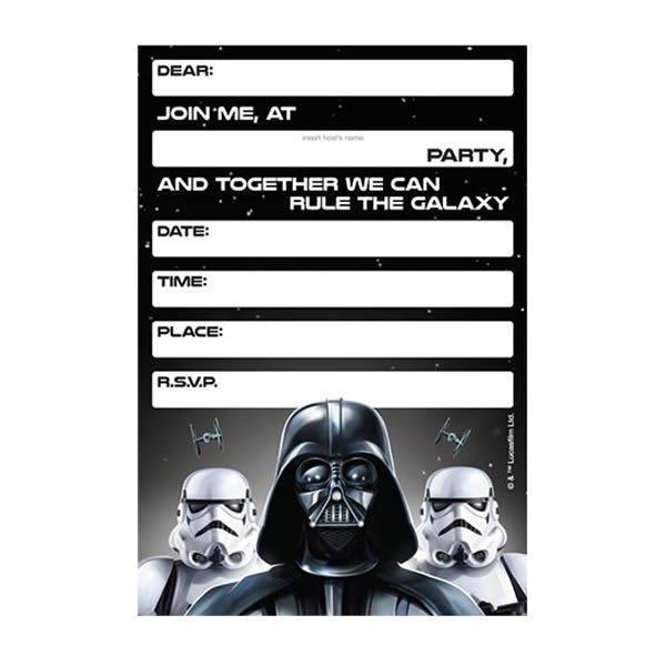Star Wars Classic Invitations Pk/8