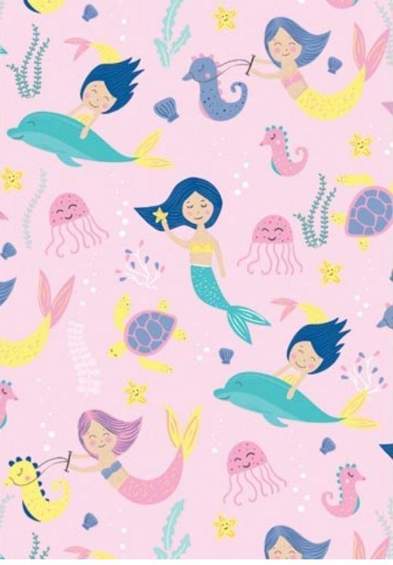 Gift Wrapping Paper Mermaids & Sea Animals