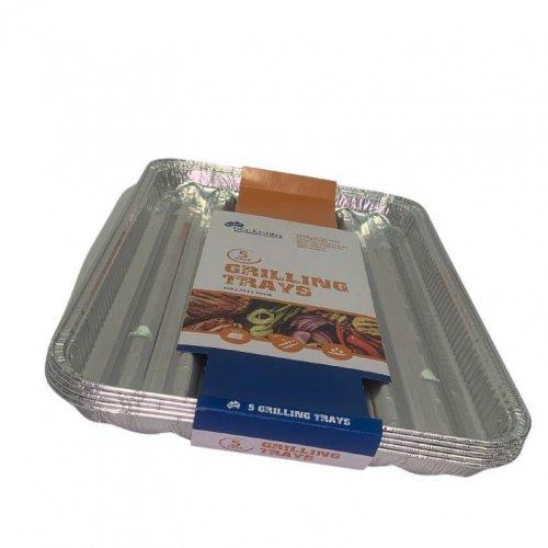 Foil Grilling Tray Pk/5 - 345x224x24mm