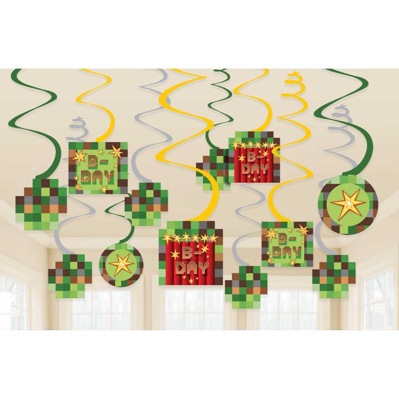TNT Party! Hanging Swirl Decorations Spiral Pk/6