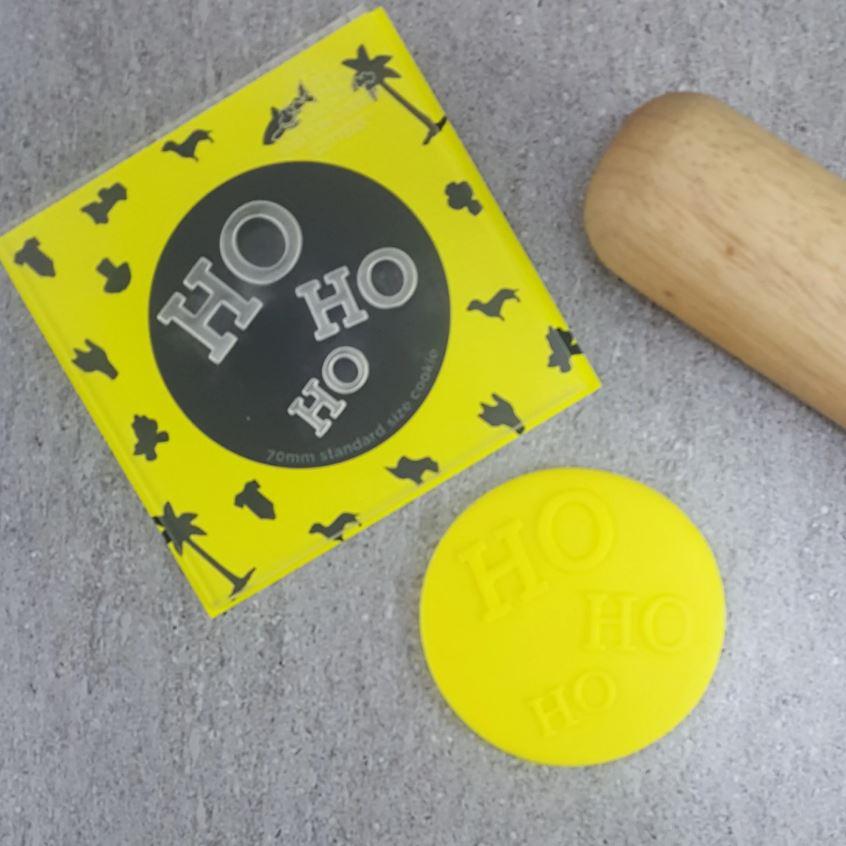 Ho Ho Ho Cookie/Biscuit Cutter Debosser