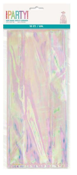 Cello Loot Bags Metallic Iridescent Pk/10 28cm H X 13cm W