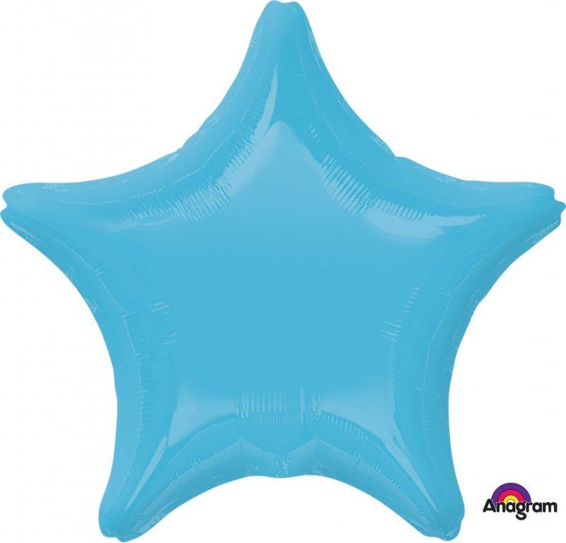 Balloon Foil 45cm Star Caribbean Blue