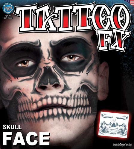 Temporary Tattoo Fx Face Skull Face