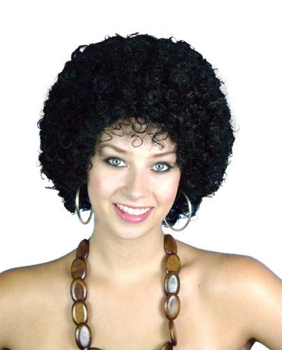Wig Disco Mini Afro 6 Inch Black
