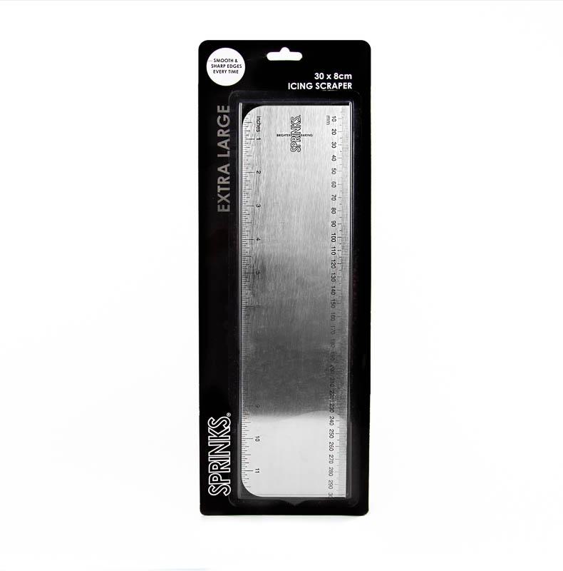 Ganache/Icing Super Scraper Xl 30cm Stainless Steel Sprinks
