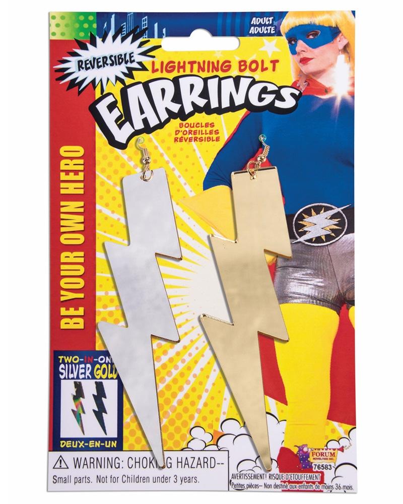 Earrings Lightning Bolt 1980s Hero  Last Chance Buy